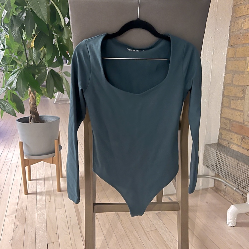 Green Abercrombie Bodysuit